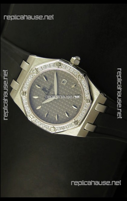 Audemars Piguet Royal Oak Ladies Quartz Replica Watch in Steel Case