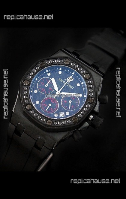 Audemars Piguet Royal Oak Offshore Lady Alinghi Swiss Watch in Blue Dial