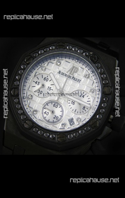 Audemars Piguet Royal Oak Offshore Lady Alinghi Swiss Watch in White Dial