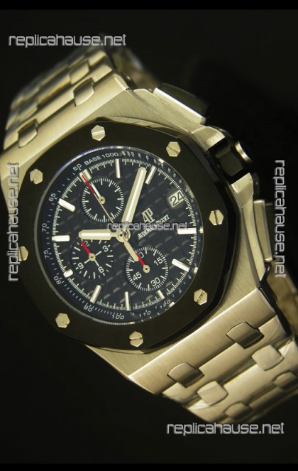 Audemars Piguet Royal Oak Offshore Watch in Black Dial - Steel Case