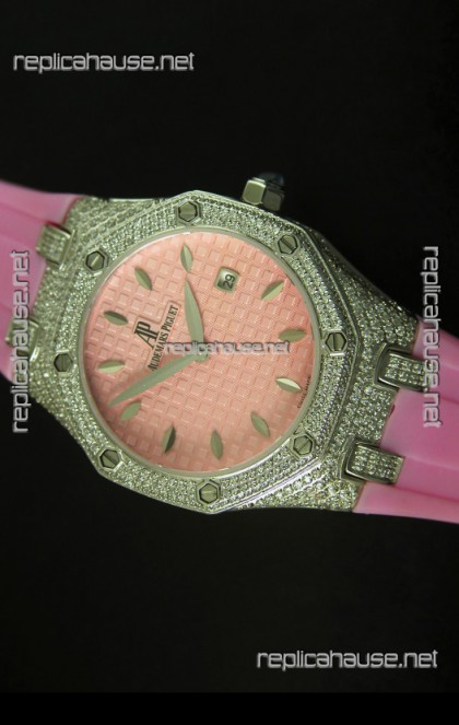 Audemars Piguet Royal Oak Ladies Watch in Pink 