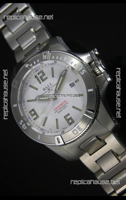 Ball Hydrocarbon Spacemaster Automatic Replica Watch in White Dial - Original Citizen Movement 