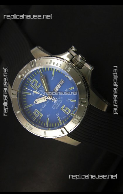 Ball Hydrocarbon Spacemaster Automatic Day Date Rubber Strap in Blue Dial - Original Citizen Movement 