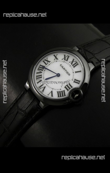 Cartier Ballon de Ladies Replica Watch in White Dial