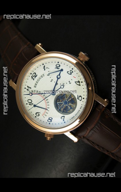 Breguet Retrograde Day/Date Japanese Automatic Watch with Tourbillon