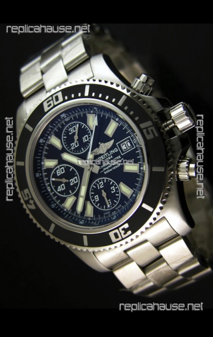 Breitling SuperOcean Abyss Swiss Chronograph Replica Watch - 1:1 Mirror Replica - 44MM White Markers