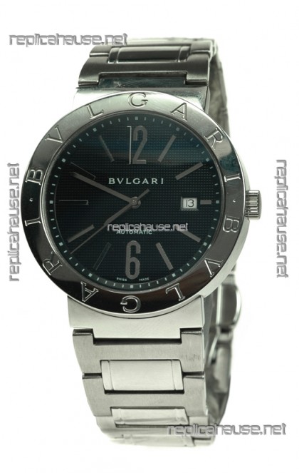 Bvlgari Automatic Swiss Replica Watch in Black Dial