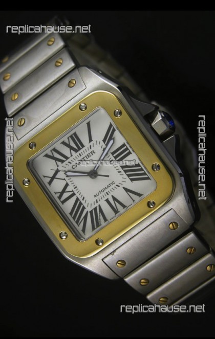 Cartier Santos 100 Swiss Watch 38.5MM - 1:1 Mirror Ultimate Replica