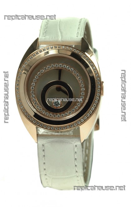 Chopard Happy Spirit Swiss Ladies Replica Gold Watch