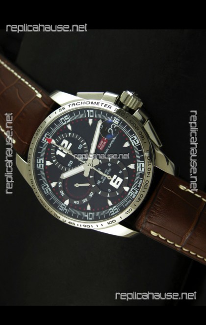 Chopard Mille Miglia GT XL Swiss Replica Watch in Brown Leather Strap - MIRROR REPLICA