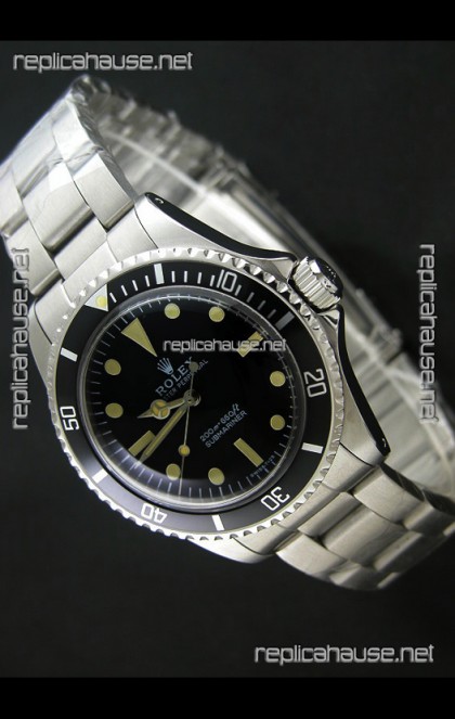 Rolex Submariner Classic Edition No Date Window Japanese Watch