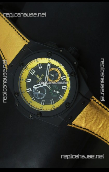 Hublot Big Bang Yellow Skeleton Swiss Quartz Watch 45MM