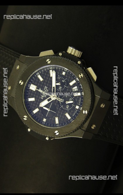 Hublot Big Bang Black Ceramic Case Watch in Quartz Movement