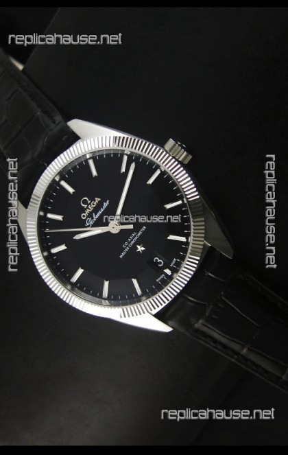Omega Globemaster Co-Axial Swiss Black Dial Stainless Steel - 1:1 Mirror Replica Watch