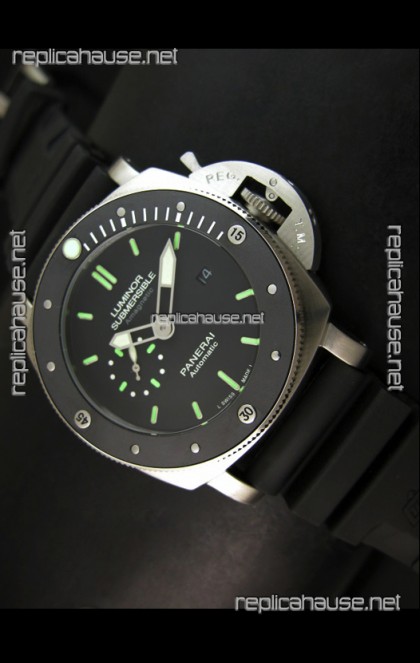 Panerai Luminor Submersible PAM389 Japanese Replica Watch Stainless Steel