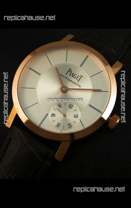 Piaget Altiplano Swiss Manual Winding Replica Watch in White Dial