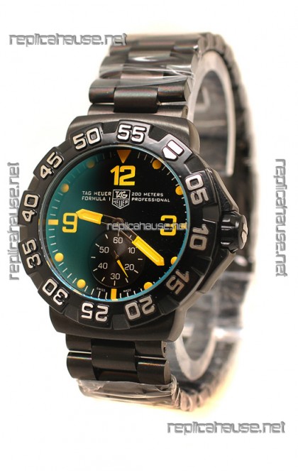 Tag Heuer Professional Formula 1 Japanese Replica Watch in Black Dial