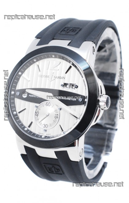 Ulysse Nardin Executive Dual Time Steel Black Watch