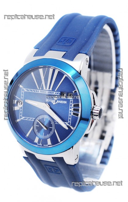 Ulysse Nardin Executive Dual Time Blue Lady's Watch