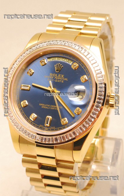 Rolex Day Date II Gold Japanese Replica Watch