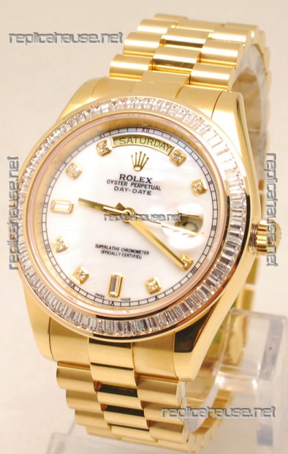 Rolex Day Date II Gold Japanese Replica Watch