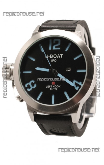 U-Boat Classico Japanese Replica Watch in Black Dial