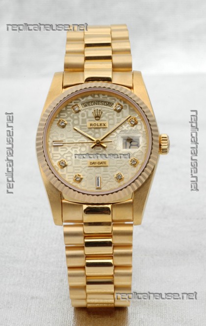 Rolex Day Date Gold Japanese Replica Watch