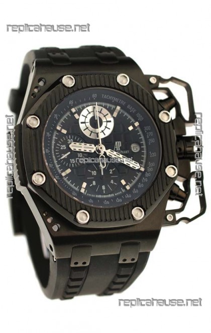 Audemars Piguet Royal Oak Offshore Survivor Swiss Chronograph Watch in Black