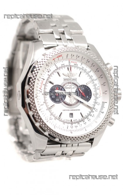 Breitling For Bentley Supersports Japanese Replica Watch in White Dial