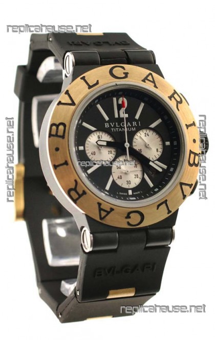 Bvlgari Scuba Swiss Body Japanese Watch in Black Dial