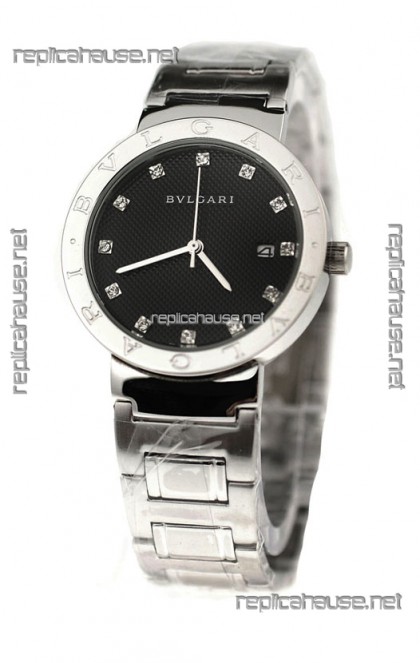 Bvlgari Quartz Japanese Watch in Diamond Markers