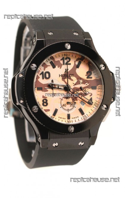 Hublot Big Bang Commando Beige Camouflage Japanese Watch