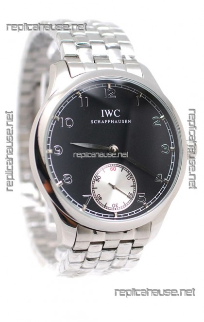 IWC Portugese Automatic Replica Watch in Black Dial