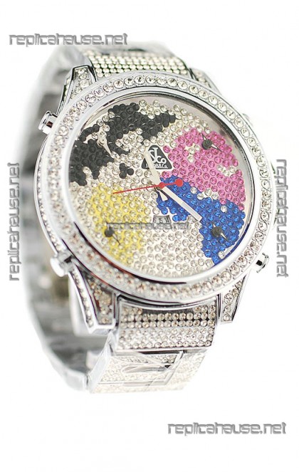 Jacob & Co Diamond Japanese Replica Watch in Multi Color Dial