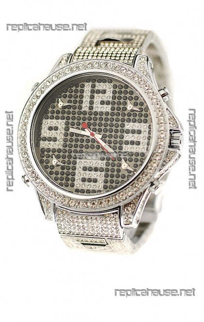 Jacob & Co Diamond Japanese Replica Watch in Big Arabic Markers