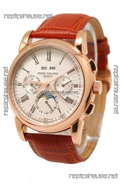 Patek Philippe Grand Complications Japanese Watch in White Dial