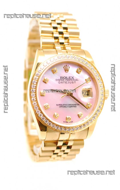 Rolex Datejust 2011 Edition Japanese Replica Gold Watch