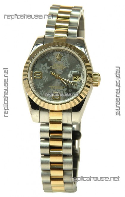 Rolex Floral Motif Datejust Ladies Replica Watch