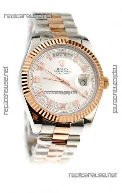 Rolex Day Date Two Tone Swiss Replica Watch