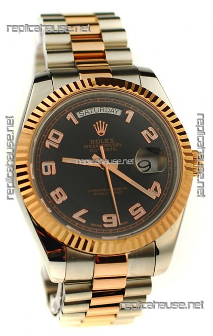 Rolex Day Date Two Tone Japanese Replica Watch 