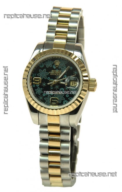 Rolex Floral Motif Datejust Ladies Replica Watch