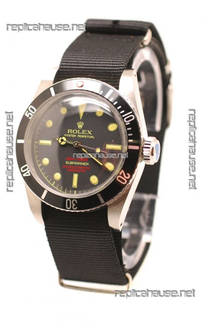 Rolex Submariner Swiss Watch Nylon Strap Watch