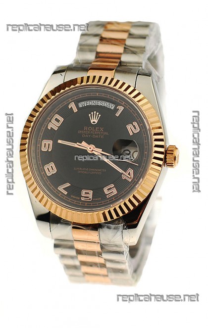 Rolex Day Date Two Tone Swiss Replica Watch