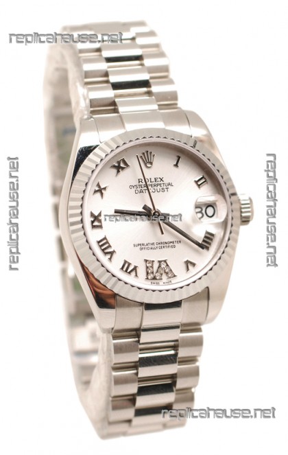 Rolex Oyster Perpetual Datejust Diamonds VI Swiss Replica Watch -36MM