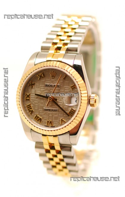 Rolex DateJust Mid-Sized Two Tone Japanese Replica Watch