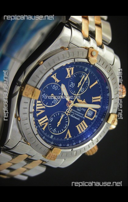 Breitling Chronomat Evolution Swiss Replica Watch in Black Dial