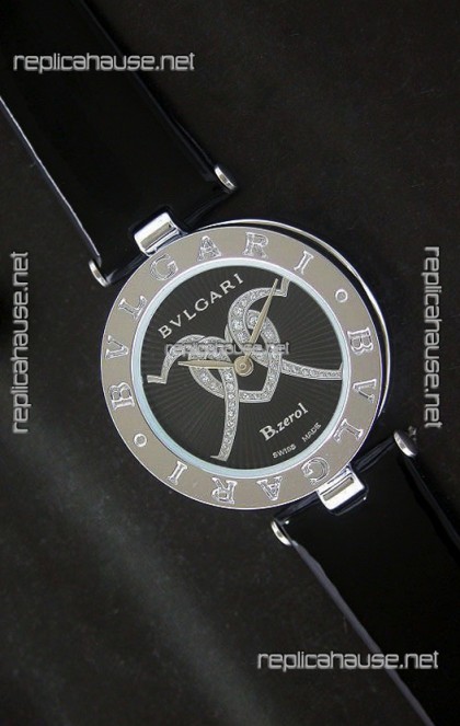 Bvlgari B.zerol Japanese Replica Quartz Watch in Black Dial