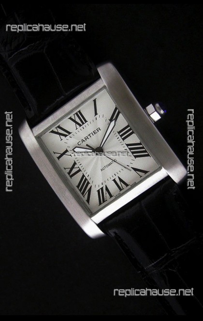 Cartier Tank 100 Japanese Replica Watch in White Dial