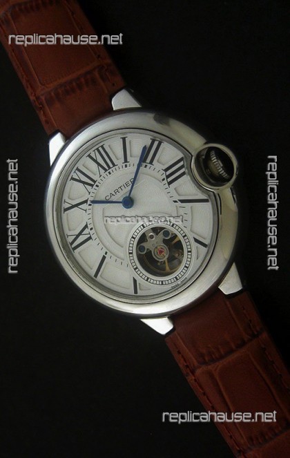 Cartier Ballon de Japanese Replica Watch in White Dial