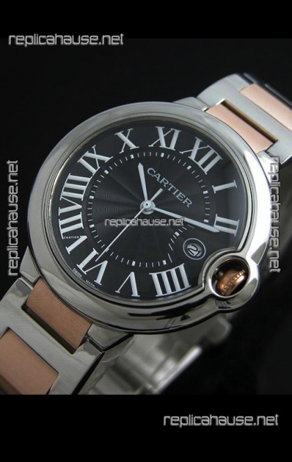 Cartier Ballon Bleu de Japanese Replica Watch Two Tone